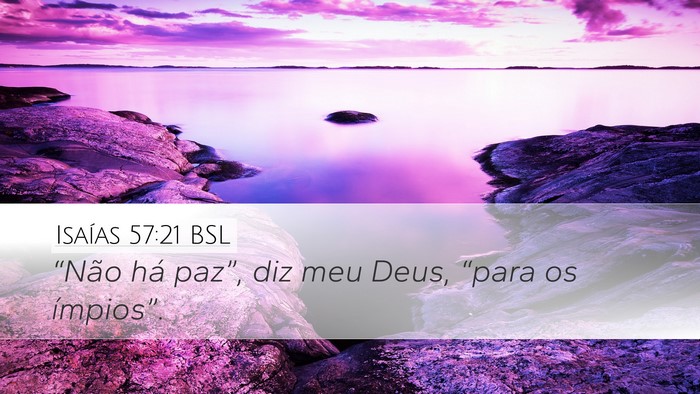 Isaías 57:21 BSL Bible Verse Image