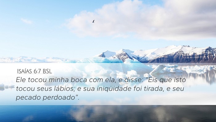 Isaías 6:7 BSL Bible Verse Image