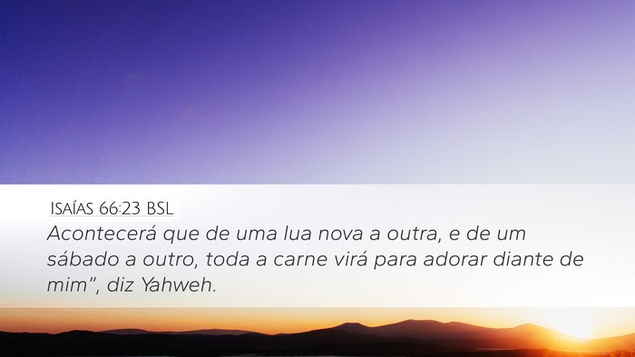 Isaías 66:23 BSL Bible Verse Image