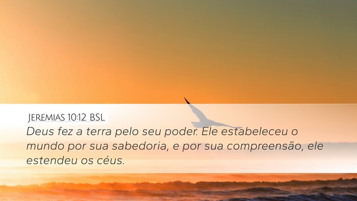 Jeremias 10:12 BSL Bible Verse Image