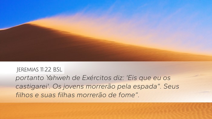 Jeremias 11:22 BSL Bible Verse Image