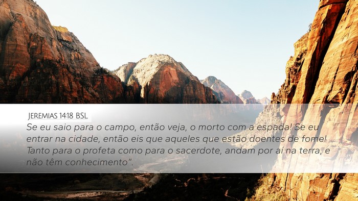 Jeremias 14:18 BSL Bible Verse Image