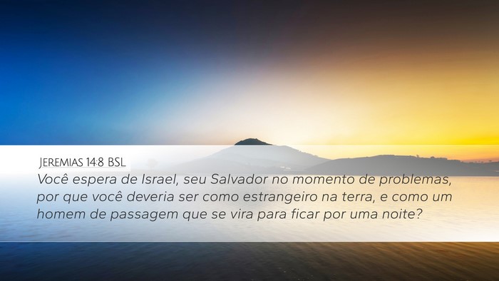 Jeremias 14:8 BSL Bible Verse Image