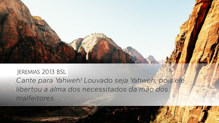 Jeremias 20:13 BSL Bible Verse Image