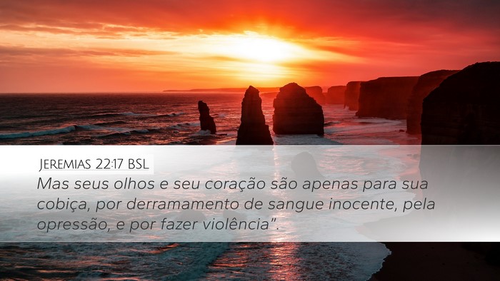 Jeremias 22:17 BSL Bible Verse Image