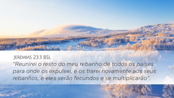 Jeremias 23:3 BSL Bible Verse Image