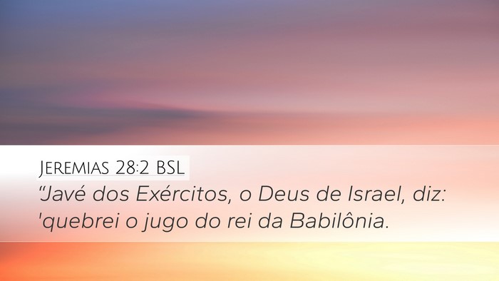 Jeremias 28:2 BSL Bible Verse Image