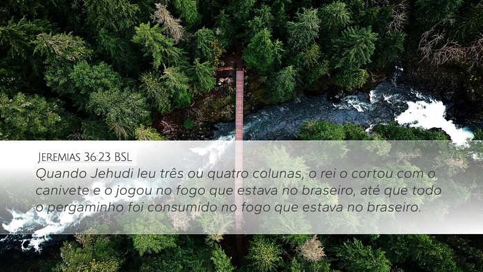 Jeremias 36:23 BSL Bible Verse Image