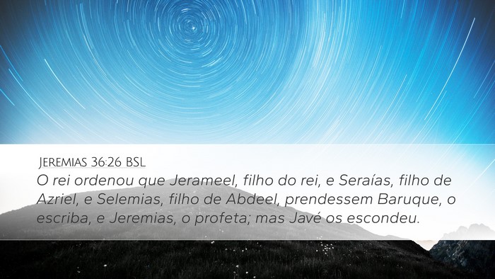 Jeremias 36:26 BSL Bible Verse Image