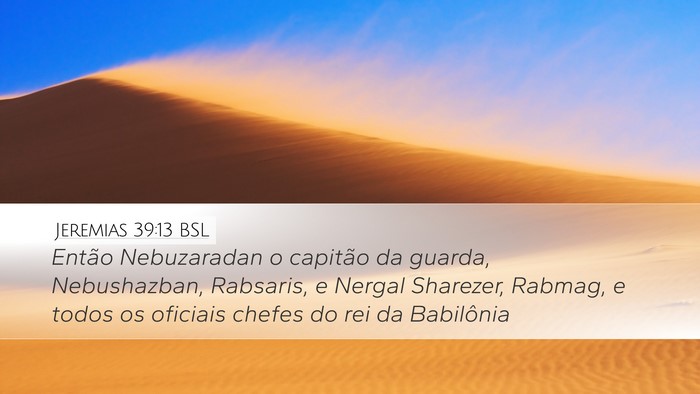 Jeremias 39:13 BSL Bible Verse Image