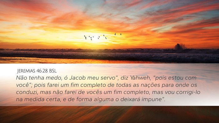 Jeremias 46:28 BSL Bible Verse Image