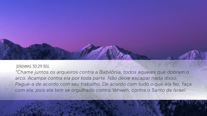 Jeremias 50:29 BSL Bible Verse Image
