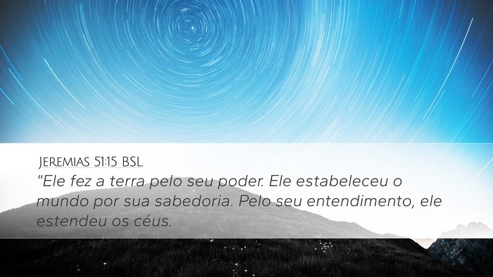 Jeremias 51:15 BSL Bible Verse Image