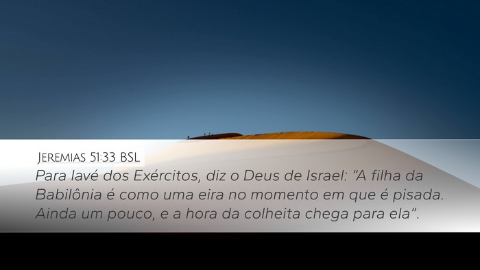 Jeremias 51:33 BSL Bible Verse Image