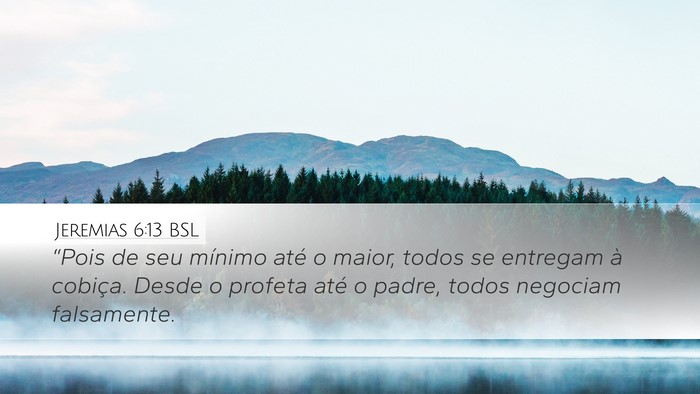 Jeremias 6:13 BSL Bible Verse Image