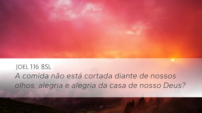 Joel 1:16 BSL Bible Verse Image