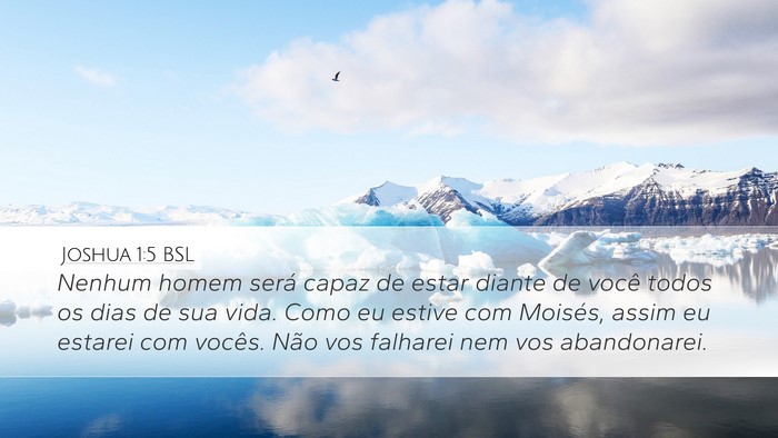 Joshua 1:5 BSL Bible Verse Image