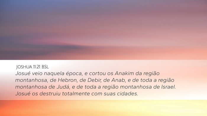 Joshua 11:21 BSL Bible Verse Image
