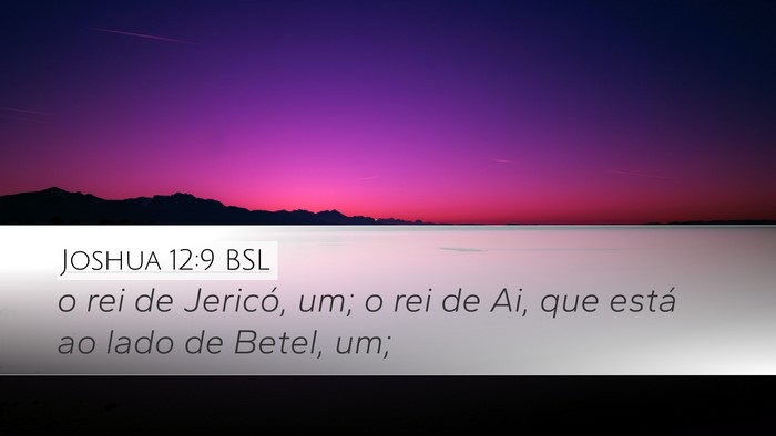 Joshua 12:9 BSL Bible Verse Image