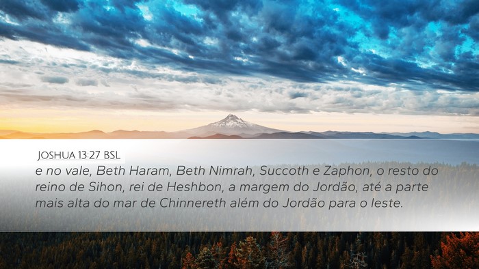Joshua 13:27 BSL Bible Verse Image