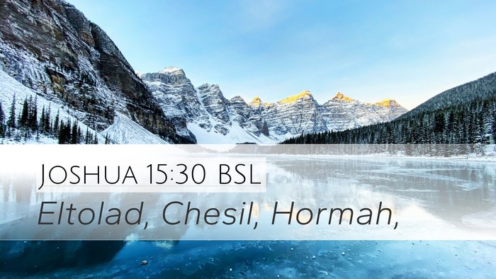 Joshua 15:30 BSL Bible Verse Image