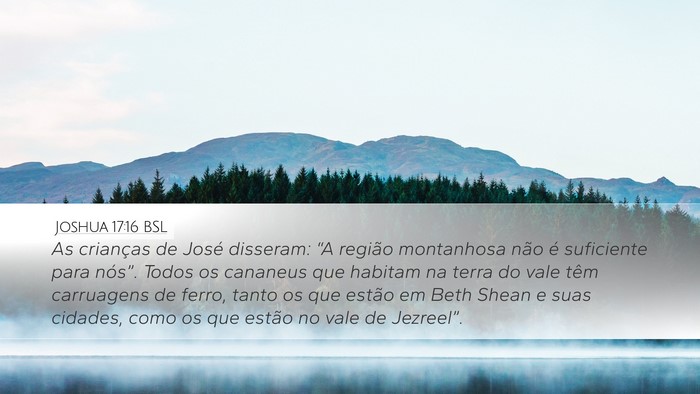 Joshua 17:16 BSL Bible Verse Image