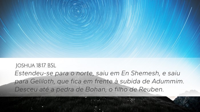 Joshua 18:17 BSL Bible Verse Image