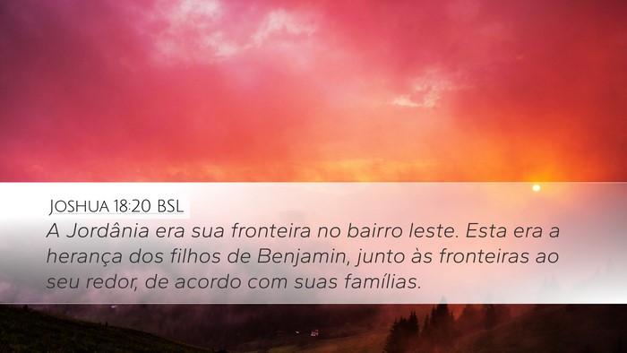 Joshua 18:20 BSL Desktop Wallpaper - A Jordânia era sua fronteira no bairro leste. - Desktop Bible Verse Wallpaper