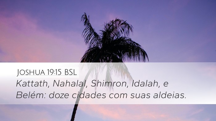 Joshua 19:15 BSL Bible Verse Image