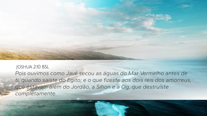 Joshua 2:10 BSL Bible Verse Image