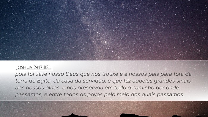 Joshua 24:17 BSL Bible Verse Image