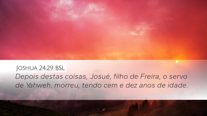 Joshua 24:29 BSL Bible Verse Image