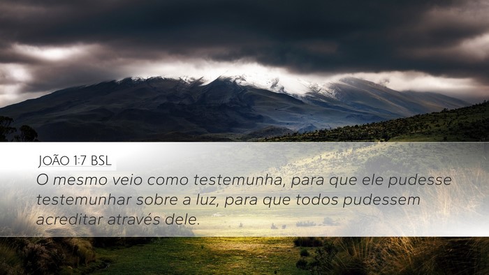 João 1:7 BSL Bible Verse Image