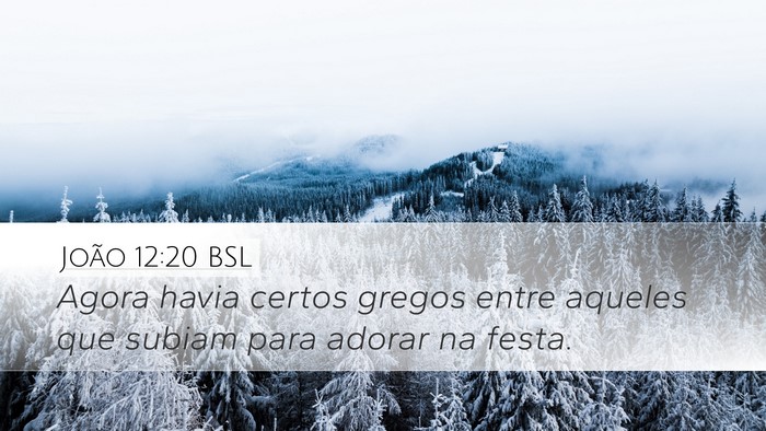 João 12:20 BSL Bible Verse Image