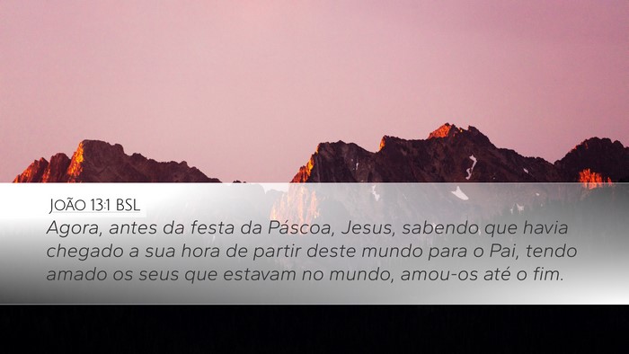 João 13:1 BSL Bible Verse Image