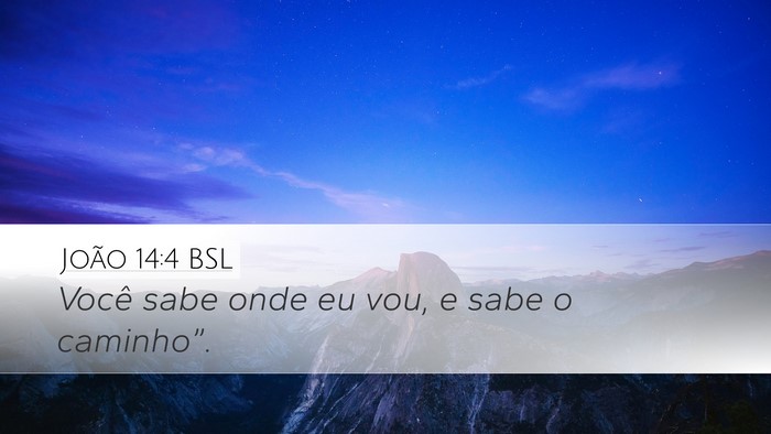 João 14:4 BSL Bible Verse Image