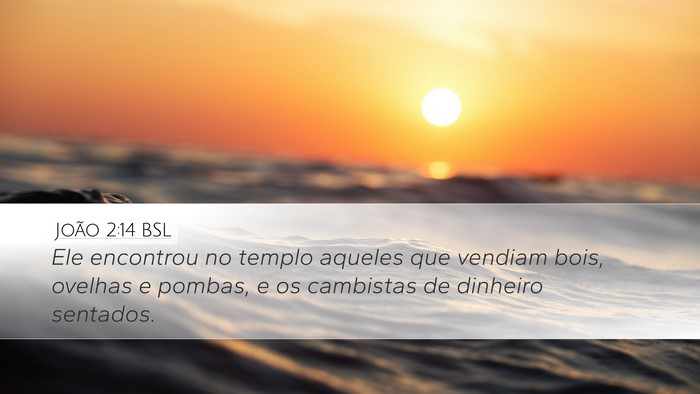 João 2:14 BSL Bible Verse Image