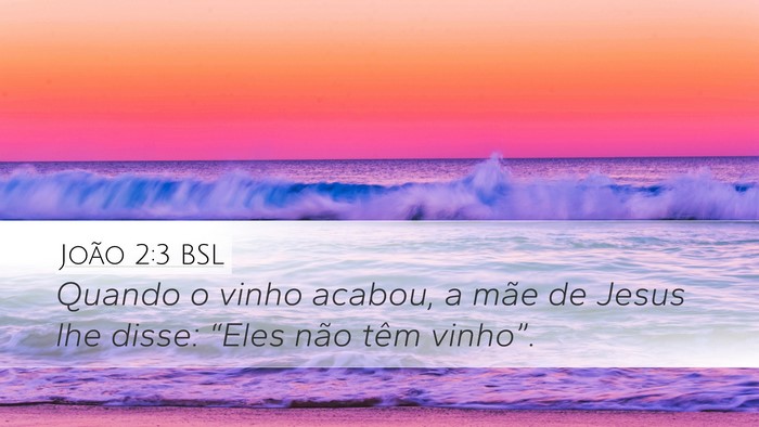 João 2:3 BSL Bible Verse Image