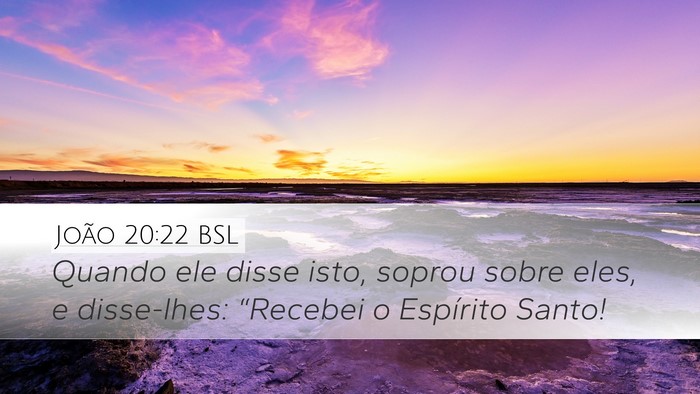 João 20:22 BSL Bible Verse Image
