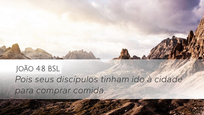 João 4:8 BSL Bible Verse Image