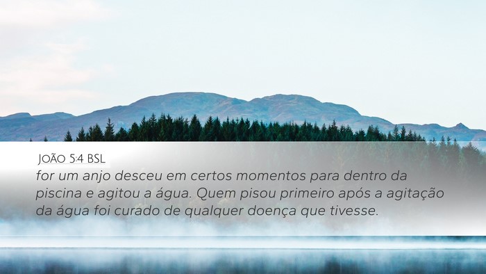 João 5:4 BSL Desktop Wallpaper - for um anjo desceu em certos momentos para dentro - Desktop Bible Verse Wallpaper