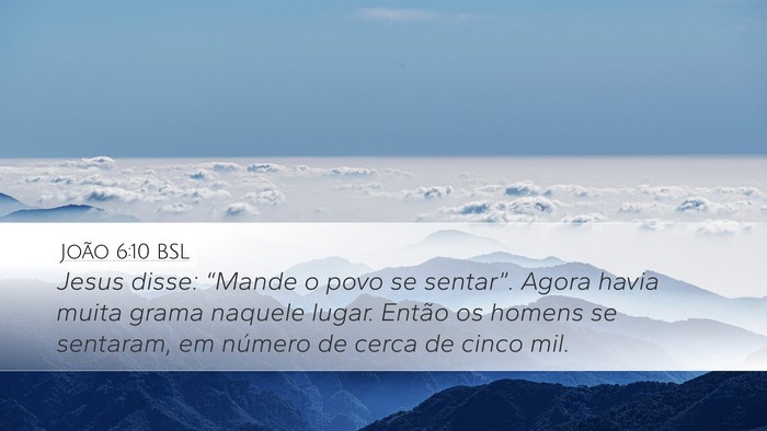 João 6:10 BSL Bible Verse Image