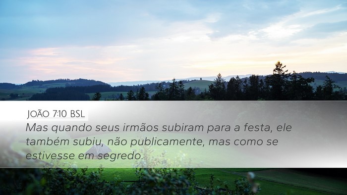 João 7:10 BSL Bible Verse Image