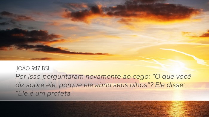 João 9:17 BSL Desktop Wallpaper - Por isso perguntaram novamente ao cego: “O que - Desktop Bible Verse Wallpaper