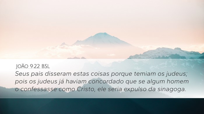 João 9:22 BSL Bible Verse Image