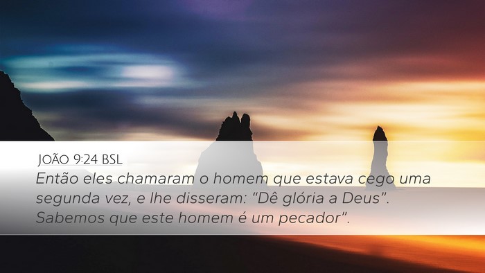 João 9:24 BSL Bible Verse Image