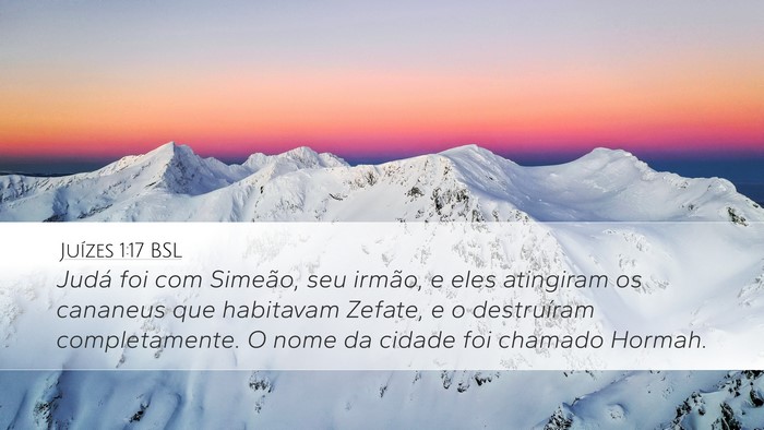 Juízes 1:17 BSL Bible Verse Image