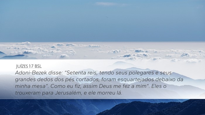 Juízes 1:7 BSL Bible Verse Image