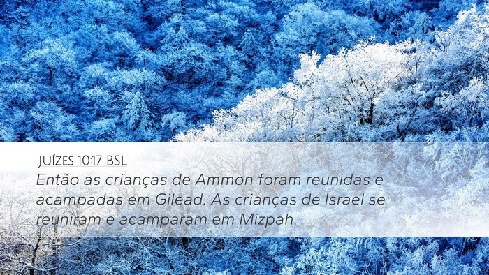 Juízes 10:17 BSL Bible Verse Image