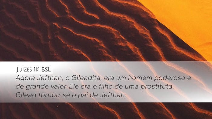 Juízes 11:1 BSL Bible Verse Image